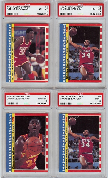 1987-88 Fleer Basketball Complete Set Group (8)