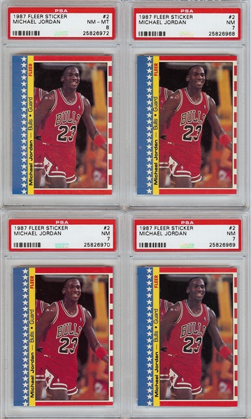 1987-88 Fleer Basketball Complete Set Group (8)