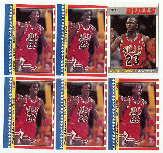 1987-88 Fleer Basketball Complete Set Group (8)