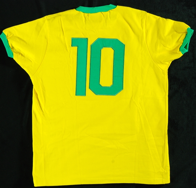 Pele Full-Name Signed Edson Arantes do Nascimento Brazil Jersey (PSA/DNA)