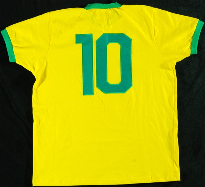 Pele, Jairzinho, Alberto & Gerson Signed 1970 World Cup Jersey (4 Goal Scorers in Final) 