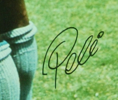 Pele Signed Canvas Giclee (PSA/DNA)