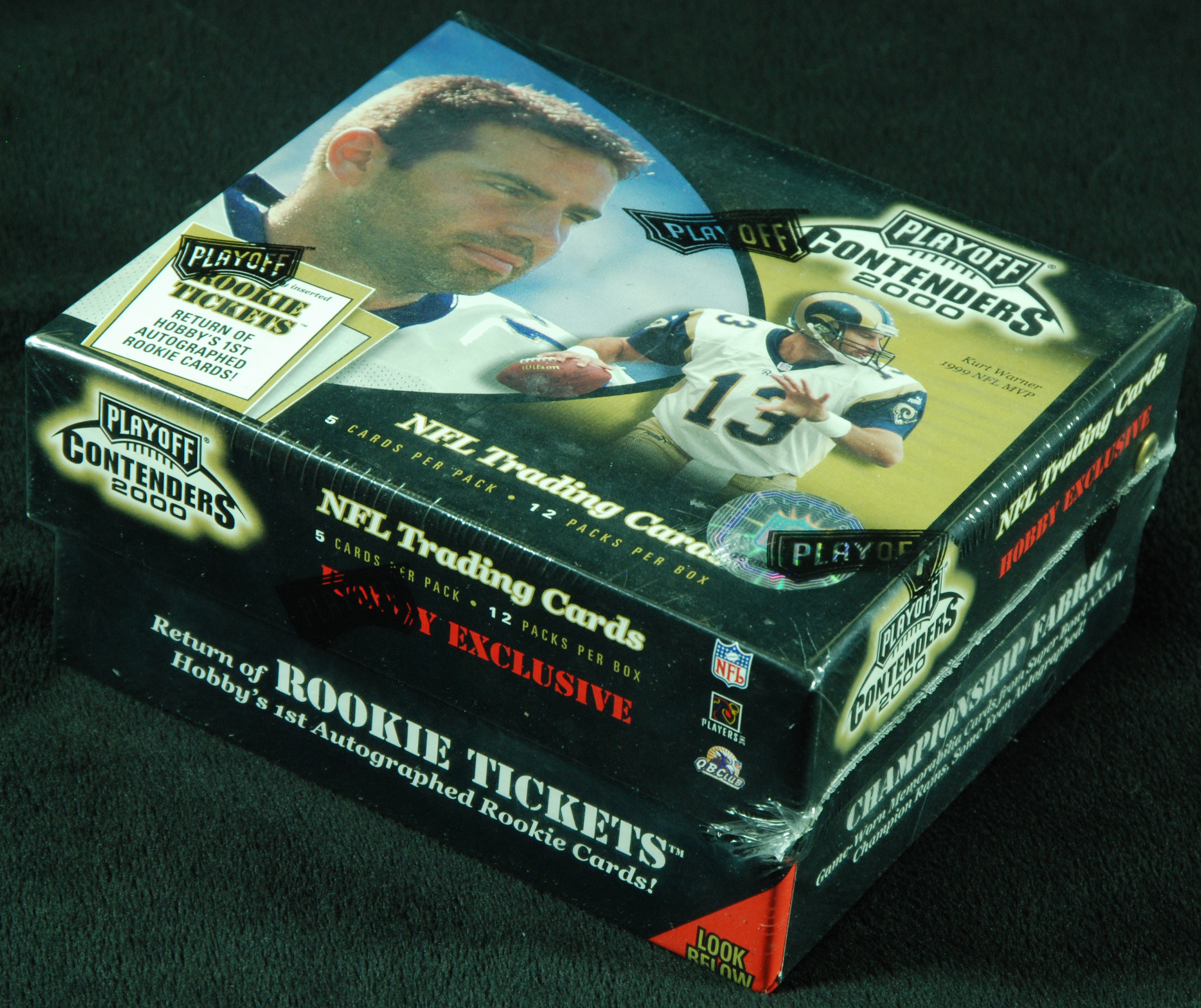 2000 PLAYOFF CONTENDERS FACTORY SEALED HOBBY BOX, 12CT PACK, TOM