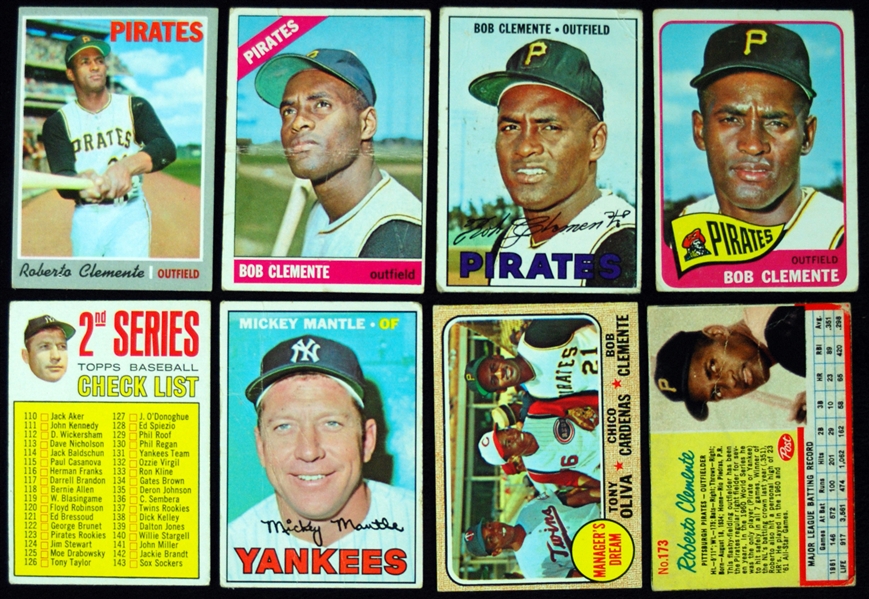 Massive Group of Vintage Hall of Famers and Stars with a Dozen Mickey Mantle Cards (400)