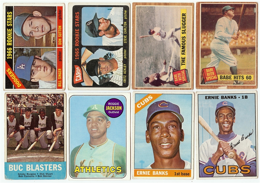 Massive Group of Vintage Hall of Famers and Stars with a Dozen Mickey Mantle Cards (400)