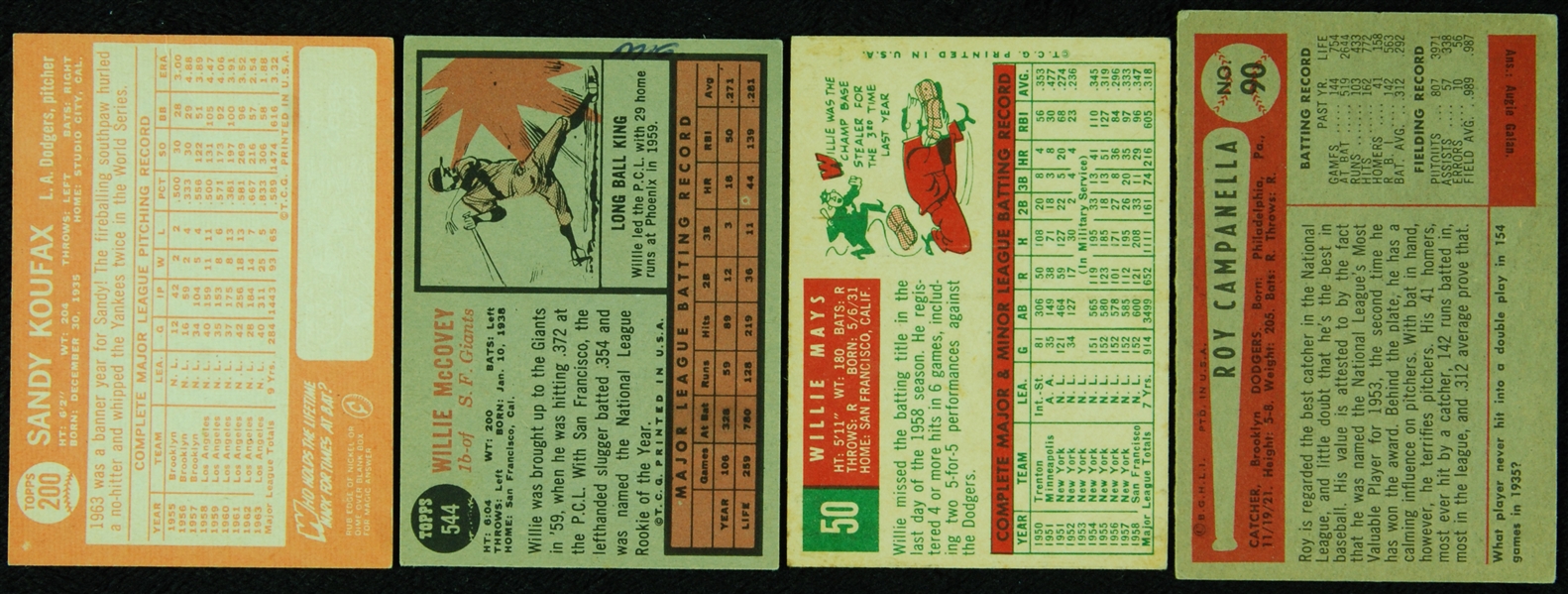1941-71 Vintage Baseball Hall of Fame Lot (12) with Campanella, Koufax, Greenberg