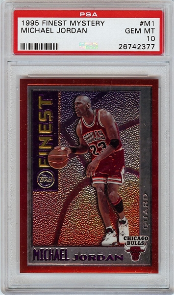 1995 Finest Mystery Michael Jordan No. M1 PSA 10