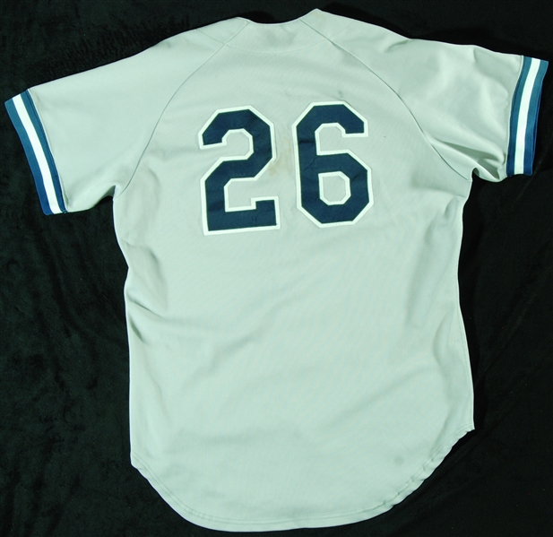 Oneonta Yankees Game-Used Away Jersey Linked to Orlando Hernandez (Team LOA)