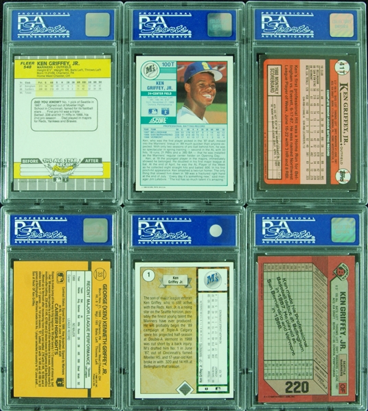 Ken Griffey Jr. PSA-Graded Rookie Group (6)