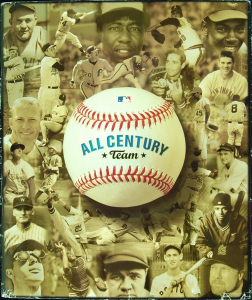 Hank Aaron, Willie Mays & Pete Rose Signed All-Century Team Book