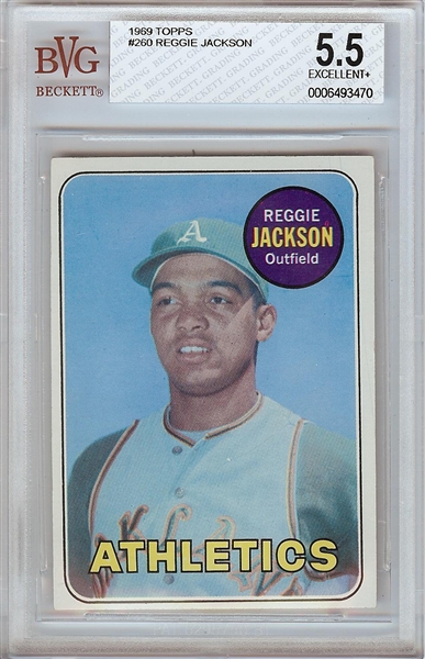 1969 Topps Reggie Jackson RC No. 260 BGS 5.5