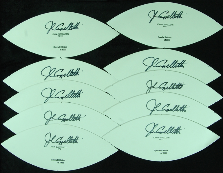 John Cappelletti Signed Football Panels Group (10)