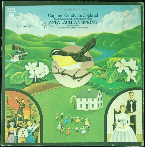 Aaron Copland Signed Appalachian Spring Album Cover