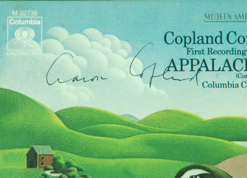 Aaron Copland Signed Appalachian Spring Album Cover