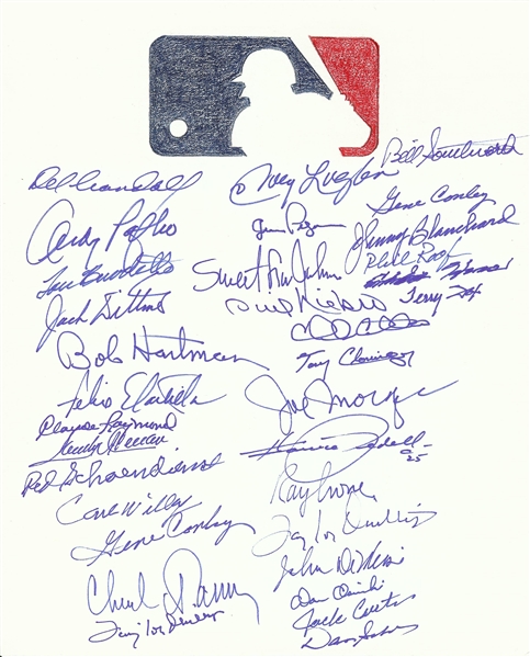 Milwaukee Braves Multi-Signed MLB Drawing (33)