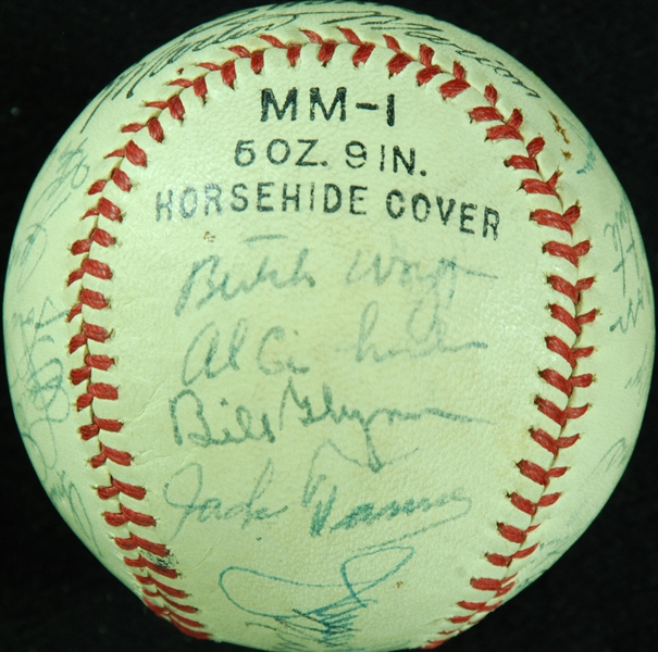 1949 Philadelphia Phillies & Minor Leaguers Signed Baseball with Rip Collins (23)