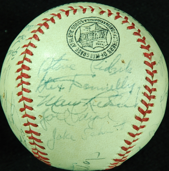 1949 Philadelphia Phillies & Minor Leaguers Signed Baseball with Rip Collins (23)