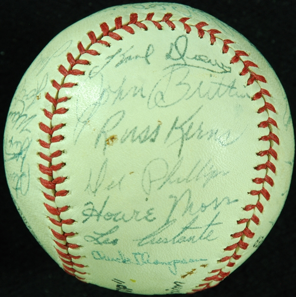 1949 Philadelphia Phillies & Minor Leaguers Signed Baseball with Rip Collins (23)