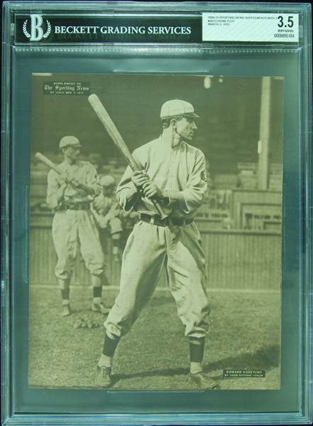 1909-13 Sporting News Supplements M101-2 Edward Konetchy/St. Louis-N/3/3/10 BGS 3.5