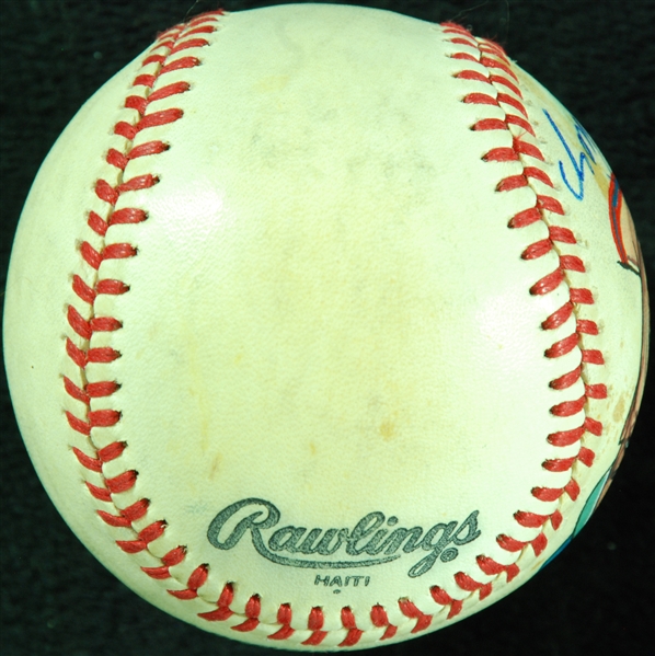 Willie Mays Single-Signed Hand-Painted ONL Baseball (BAS)