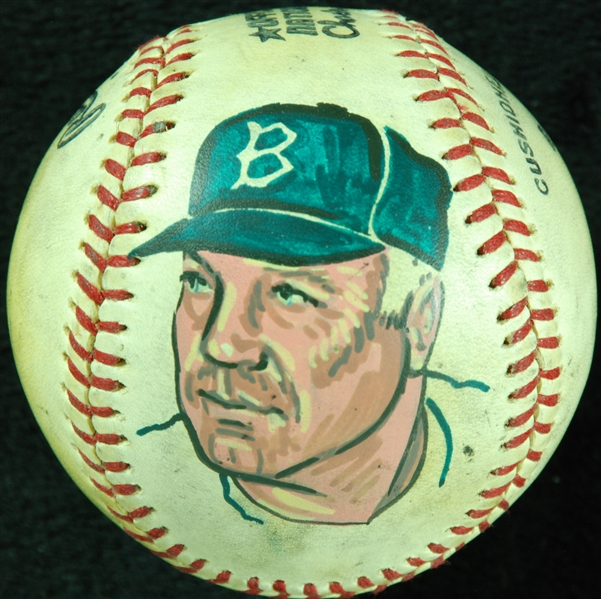 Duke Snider Single-Signed Hand-Painted ONL Baseball (BAS)