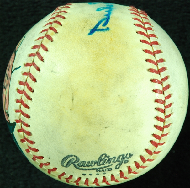 Duke Snider Single-Signed Hand-Painted ONL Baseball (BAS)