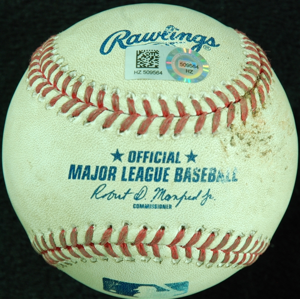 Chris Sale Game-Used Strikeout Streak Baseball Dated 6-15-2015 (MLB)