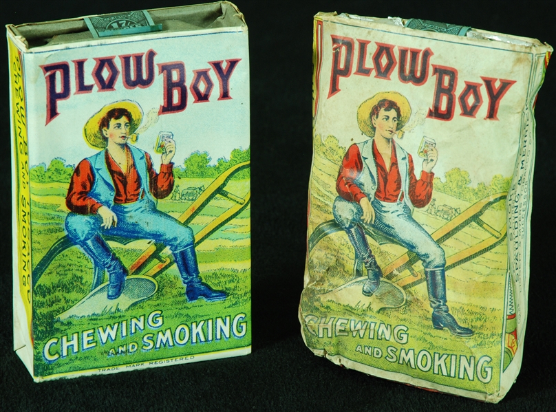 Vintage Plow Boy Tobacco Intact, Unopened Pouches (2)