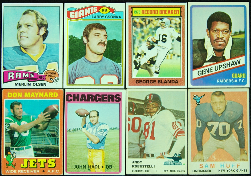 1970’s Topps Football Massive Group With HOFers, Stars (600)