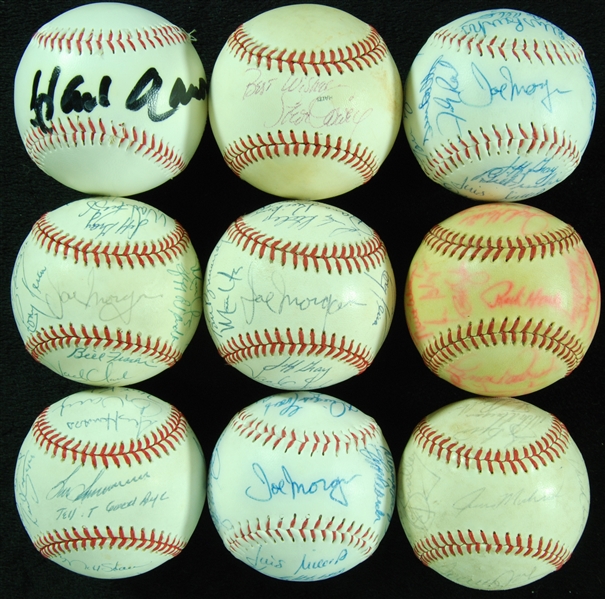 Signed Baseball Group with Hank Aaron, Early 1990s Red Sox Team-Signed (9)