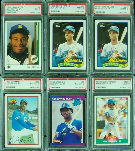 Ken Griffey Jr. PSA-Graded RC Group (6)