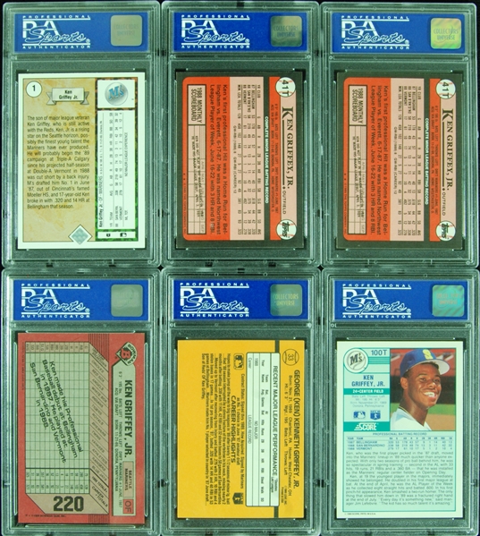 Ken Griffey Jr. PSA-Graded RC Group (6)