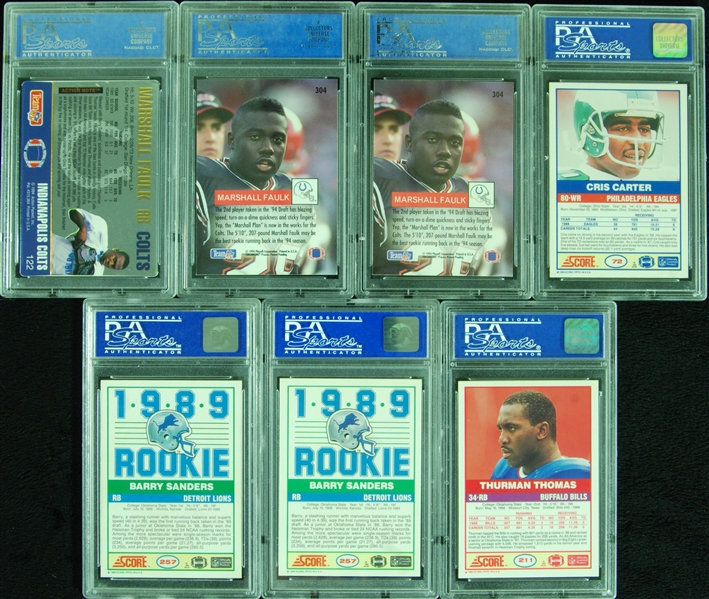 Football HOFer PSA-Graded RC Group (7)