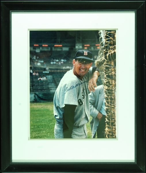 Ted Williams Signed 16x20 Framed Photo (JSA)