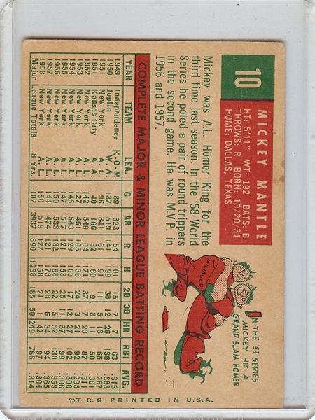 1959 Topps Baseball Complete Set (572)