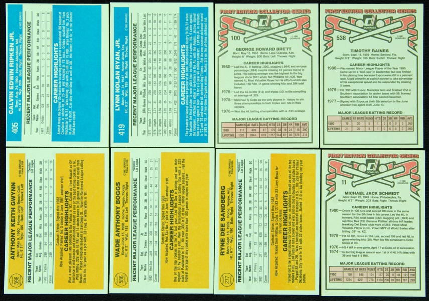 1981-83 Donruss Baseball Mint Factory Sets (3)