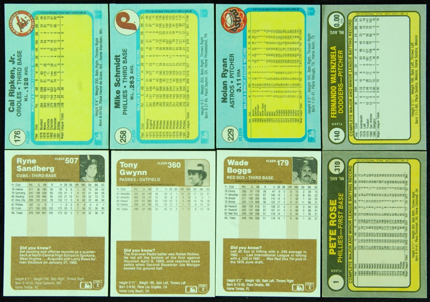 1981-83 Fleer Baseball Mint Factory Sets (3)