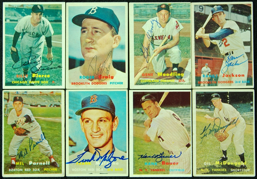 Signed 1957 Topps Baseball Signed Group (153)