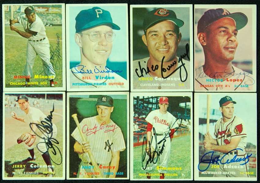 Signed 1957 Topps Baseball Signed Group (153)