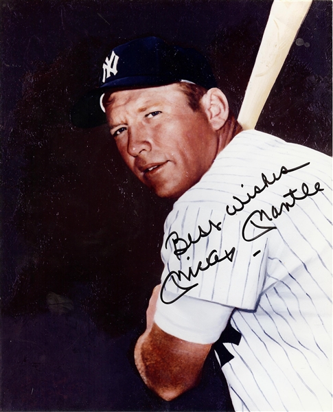 Mickey Mantle Signed 8x10 Photo (BAS)