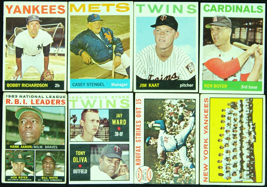 1964 Topps Baseball Partial Set (252/598)