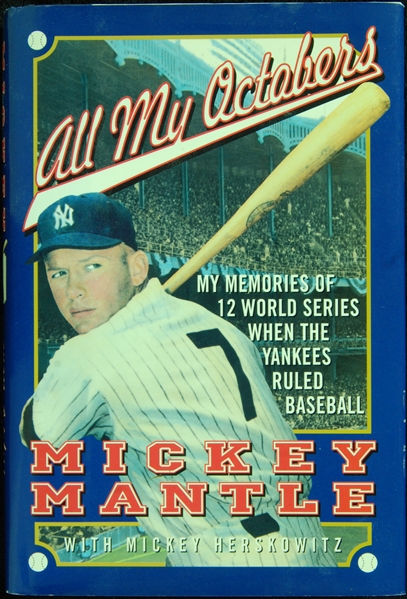 Mickey Mantle Signed All My Octobers Book (BAS)