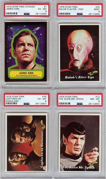 1976 Topps Star Trek Complete Set with Stickers 