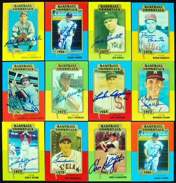 HOFer Signed Baseball Immortals Group (12)