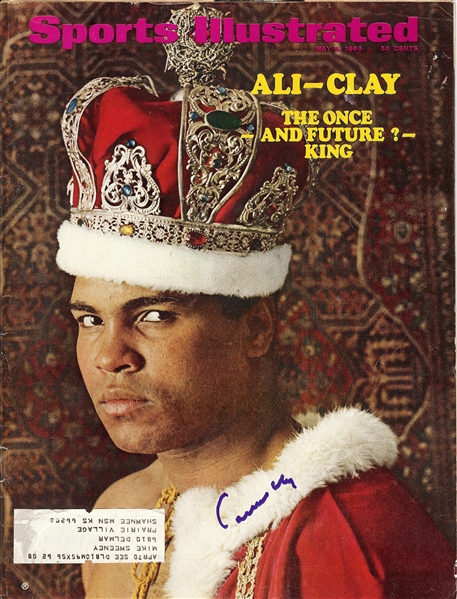 Cassius Clay Muhammad Ali Signed Sports Illustrated Magazine (1969) (BAS)