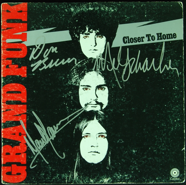 Grand Funk Group-Signed Closer to Home Album (JSA)