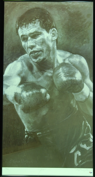 Julio Cesar Chavez Signed Stephen Holland Lithograph (414/500) (PSA/DNA)