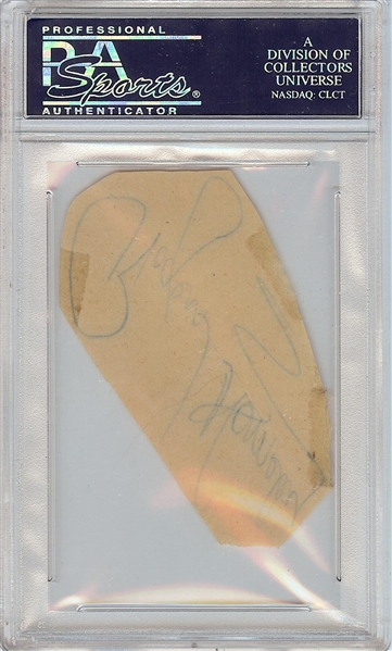 Rogers Hornsby Cut Signature (PSA/DNA)