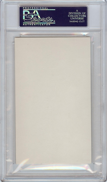 Walter O'Malley Signed Index Card (Graded PSA/DNA 9)