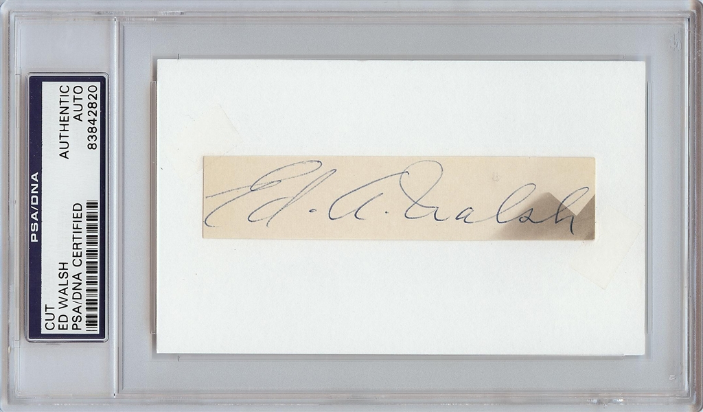 Ed Walsh Cut Signature (PSA/DNA)